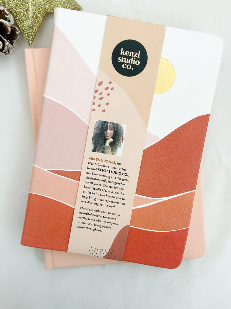 journal stay cat pink
