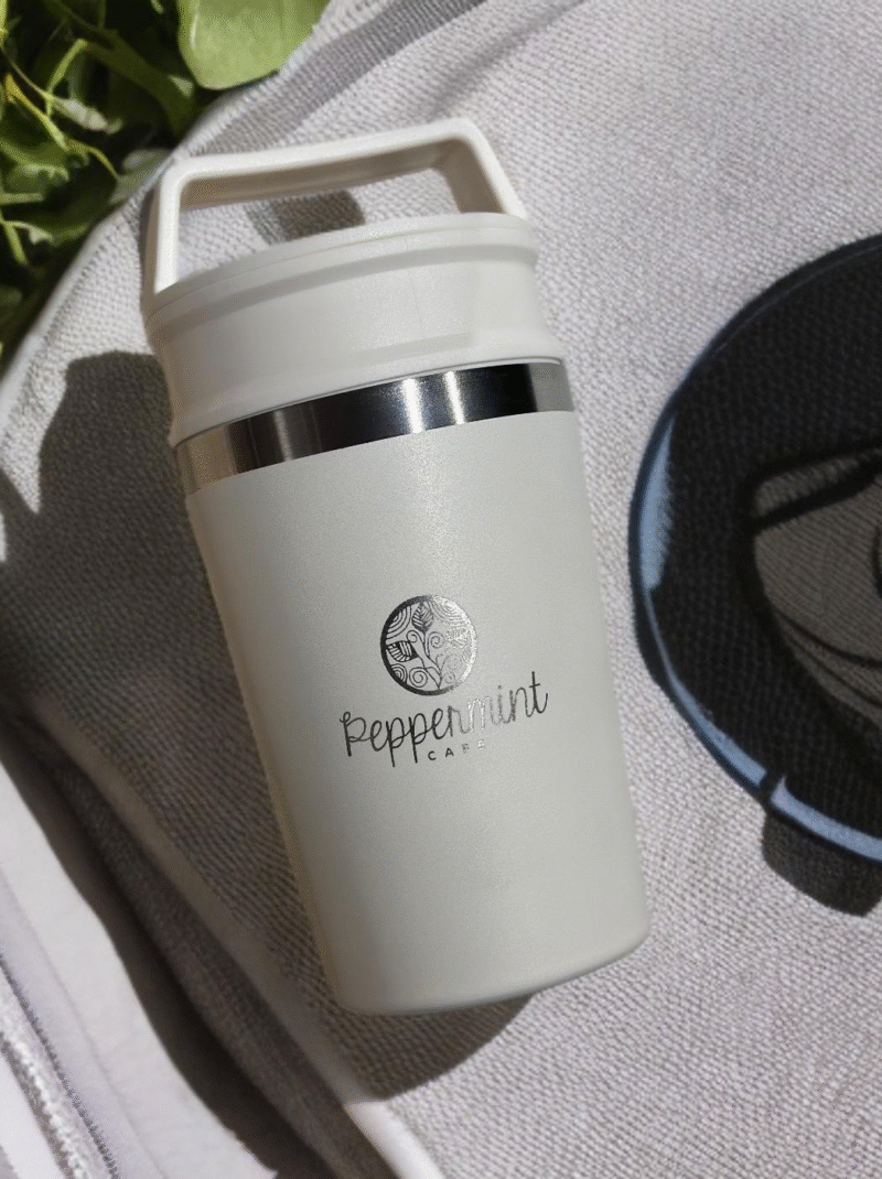 peppermint cafe tumbler