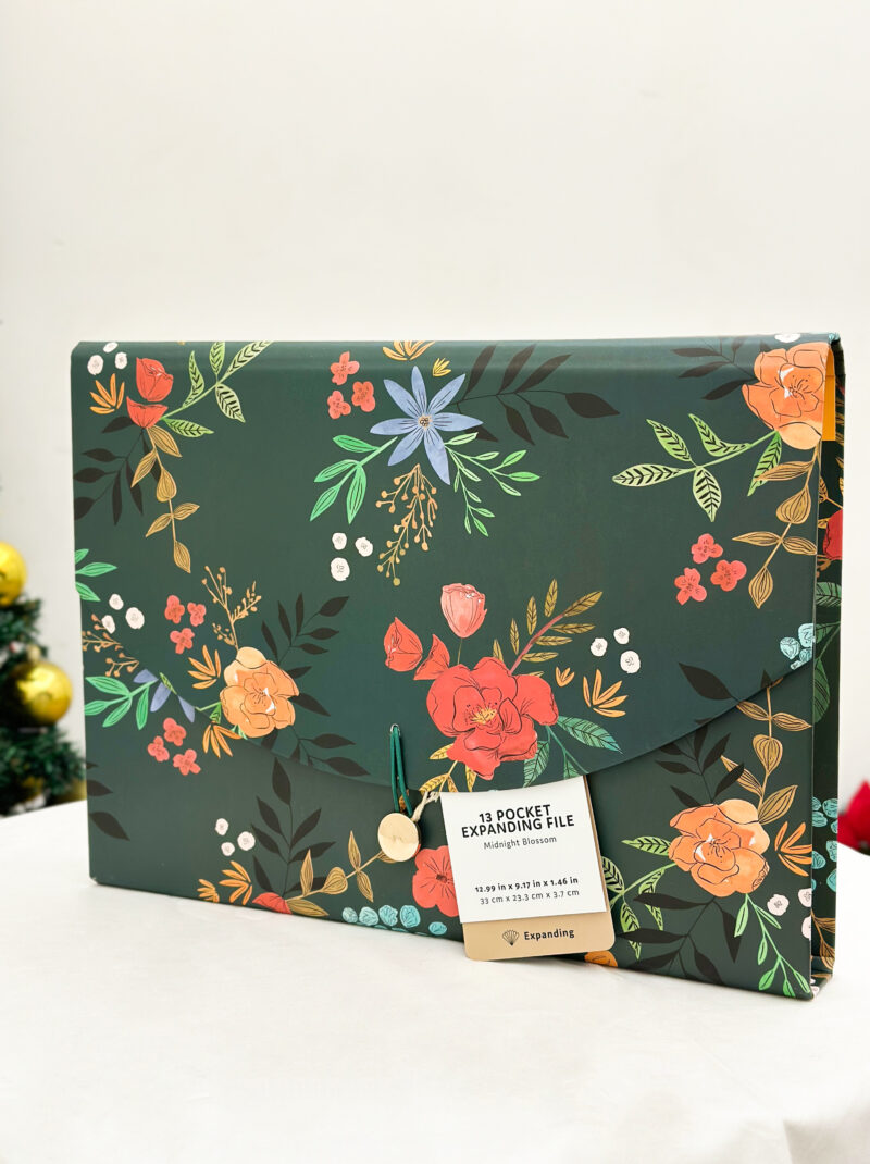 File cover floral printed