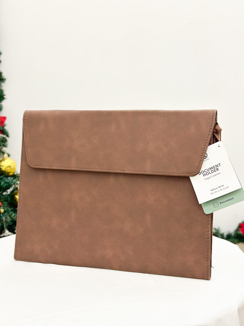 Brown lether file cover