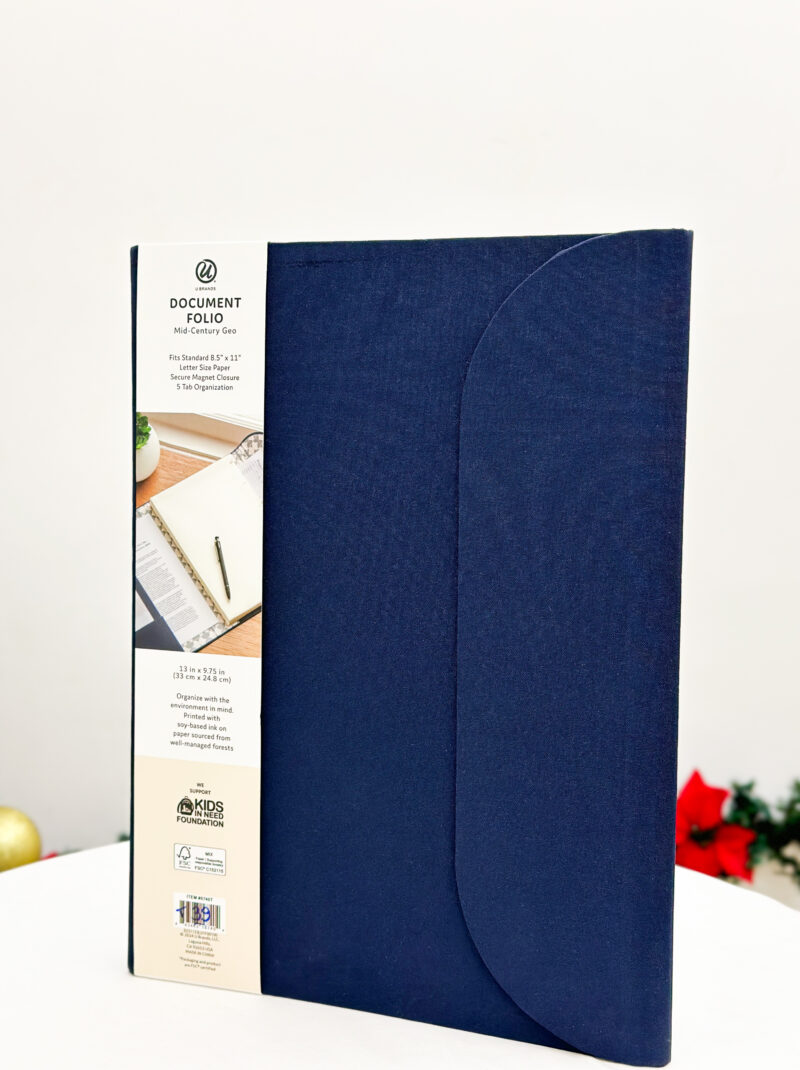 Blue file cover